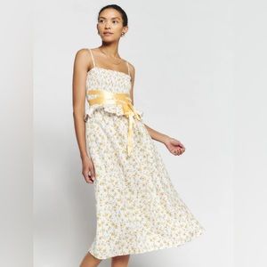 NWT Reformation Miles Linen Dress in Adagio size XS